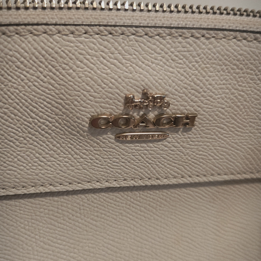 White Coach Brooke Carryall Made Of Crossgrain Leather - Picture 5 of 9